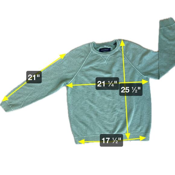 Tommy Bahama Y2K Sweater Mens Medium Green Cotton 90s Pullover Long Sleeve Retro - Picture 7 of 15